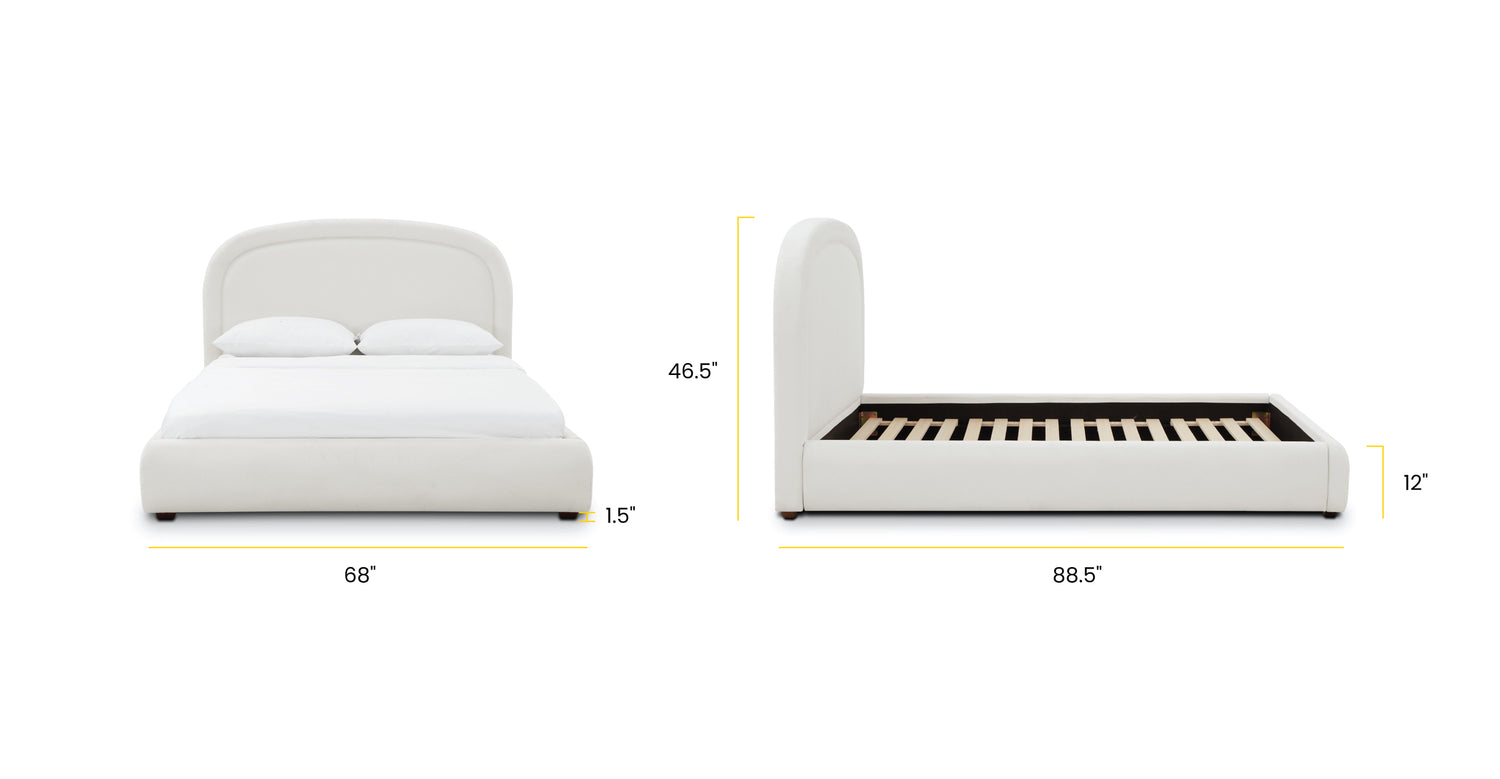 Polar White/Queen, dimensions