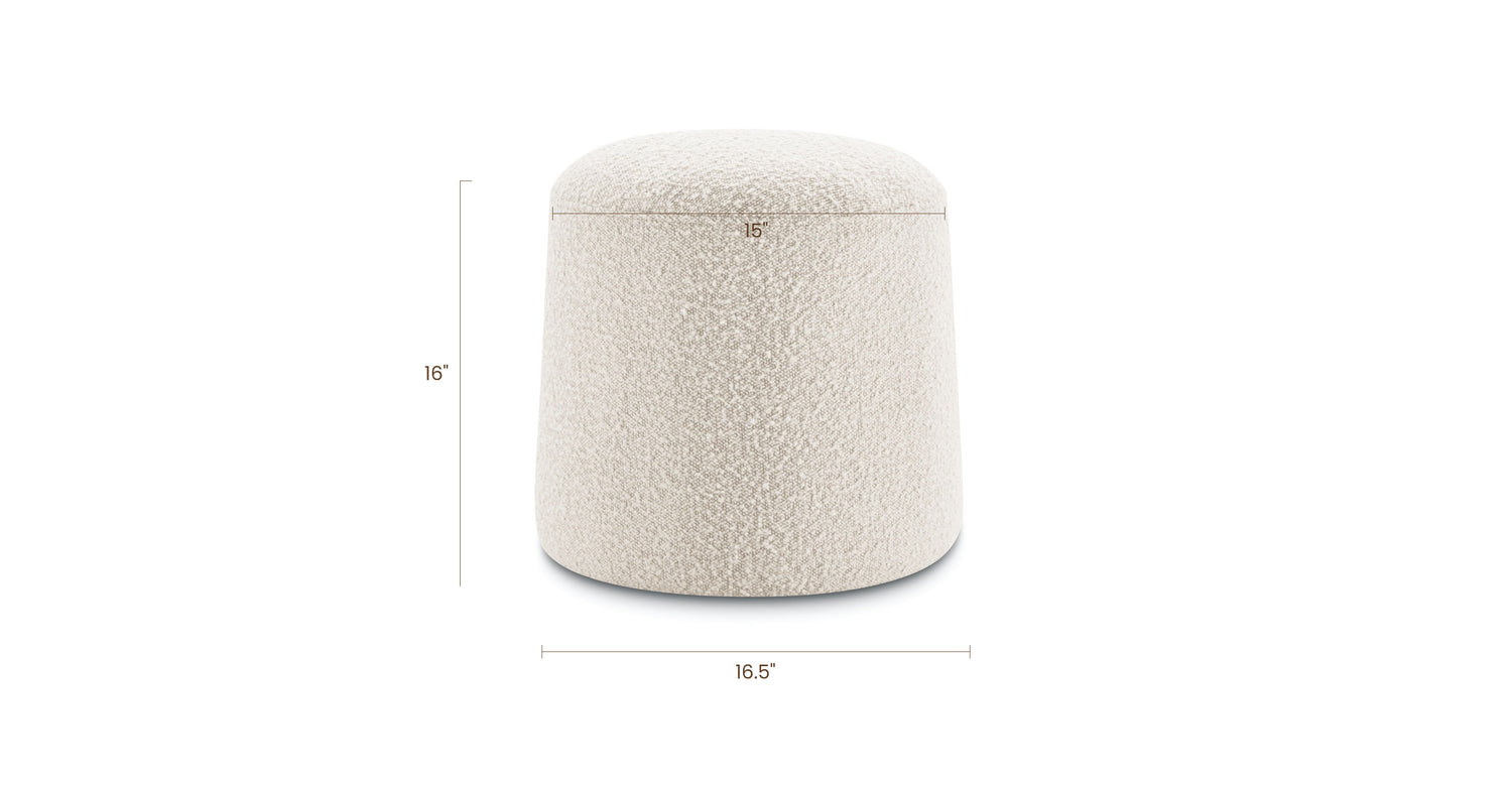 Crema White Boucle, dimensions