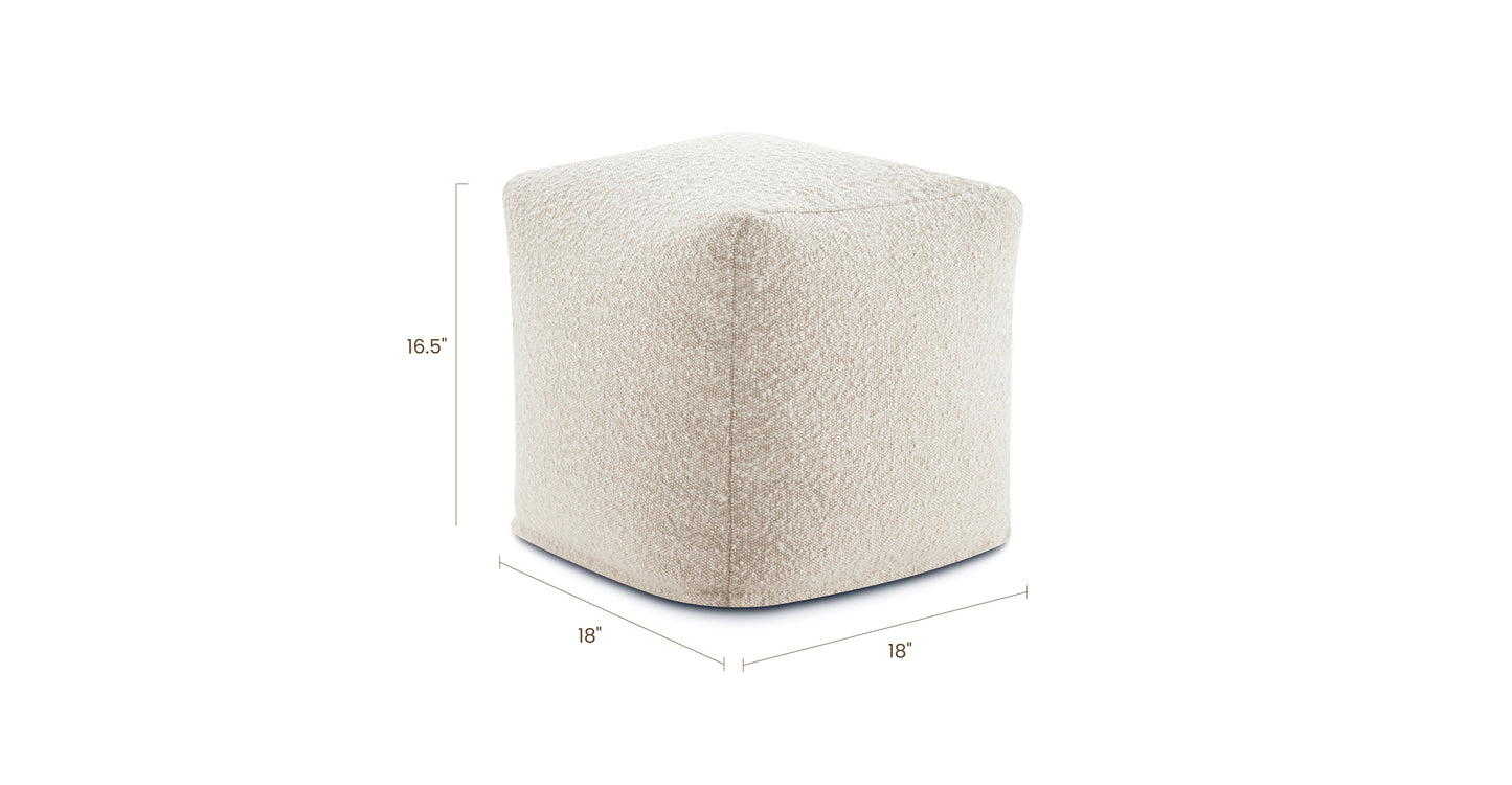 Froth White Boucle, dimensions