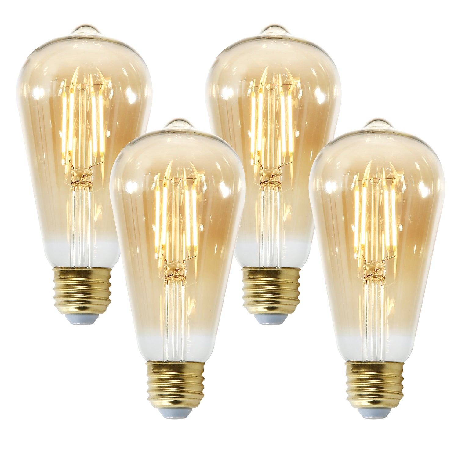Holland ST21 Amber LED Filament Light Bulb Poly & Bark